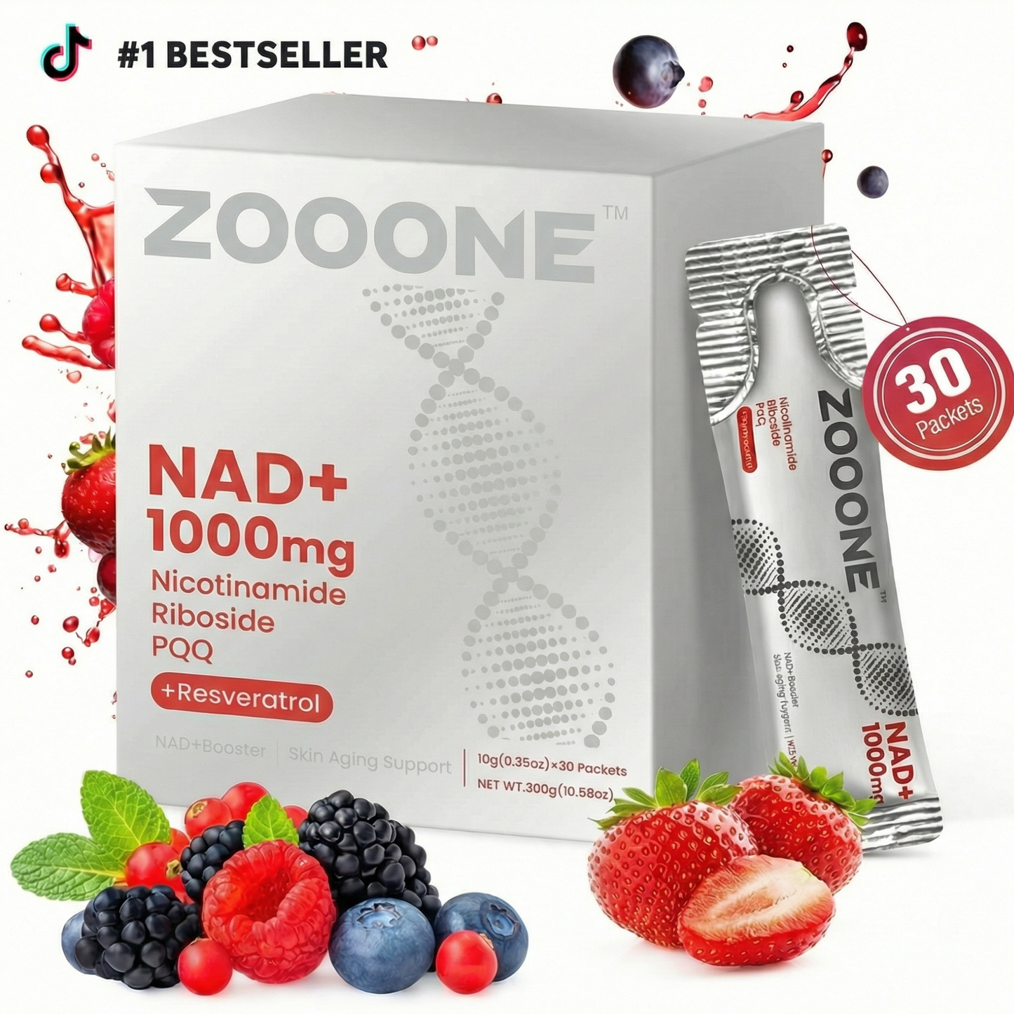 Zooone NAD+ 1000mg ENERGY, FOCUS & LONGEVITY