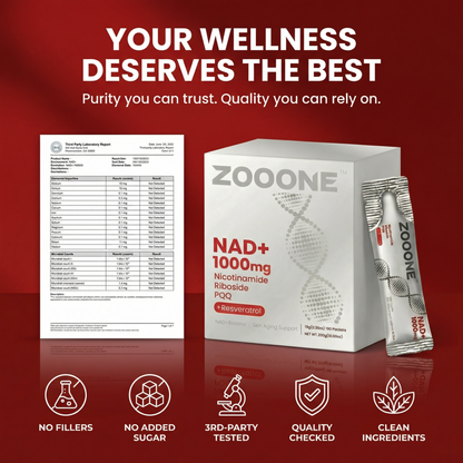 Zooone NAD+ 1000mg ENERGY, FOCUS & LONGEVITY