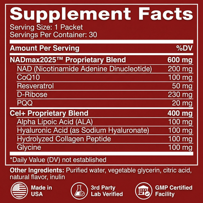 Zooone NAD+ 1000mg ENERGY, FOCUS & LONGEVITY